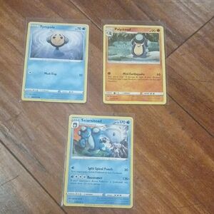 Pokemon Blue and Yellow Water-Type Trading Cards